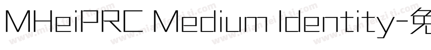 MHeiPRC Medium Identity字体转换